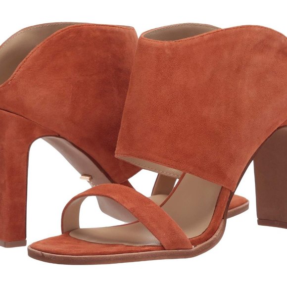 42 GOLD Shoes - 42 Gold Linx Heeled Slides in Mecca Tan 8.5W